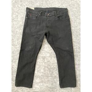 Vintage Polo Ralph Lauren Jeans Mens 40x30 black Button Fly Wide Leg Boot Cut